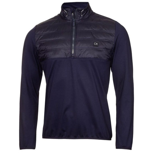 Calvin Klein Golf Rangewood 1/2 Zip Hybrid Pullover Top CKMS24890 Evening Blue Evening Blue M