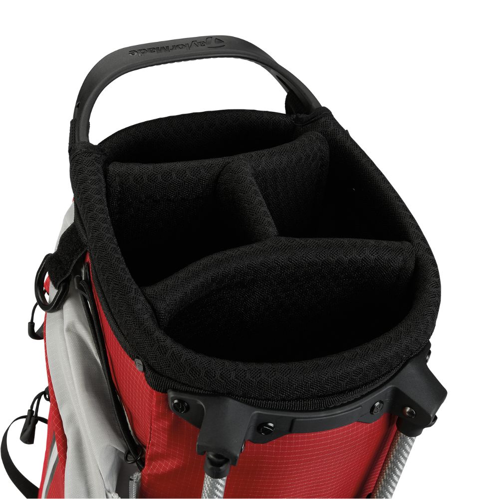 TaylorMade Golf FlexTech Super Lite Bag 2024 - Silver Red   