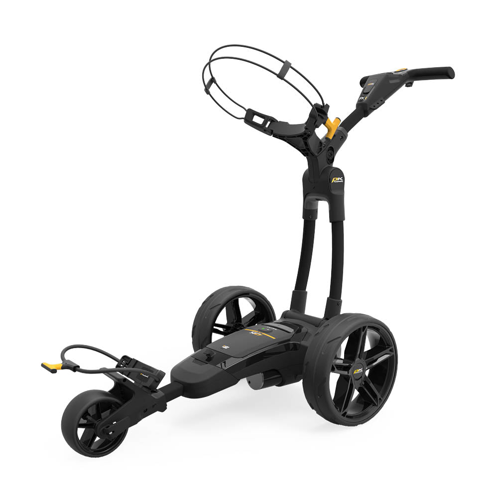 Powakaddy FX1 Electric Lithium Golf Trolley - Black 18 Hole  