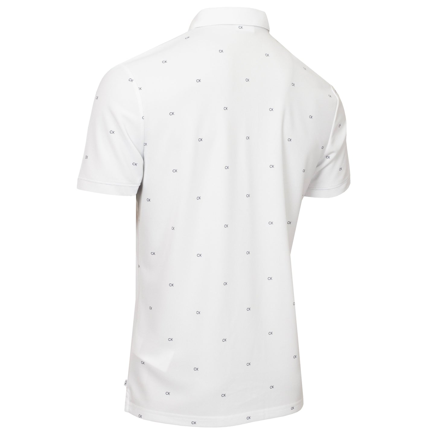 Calvin Klein Golf Monogram Polo Shirt CKMS24882 White   