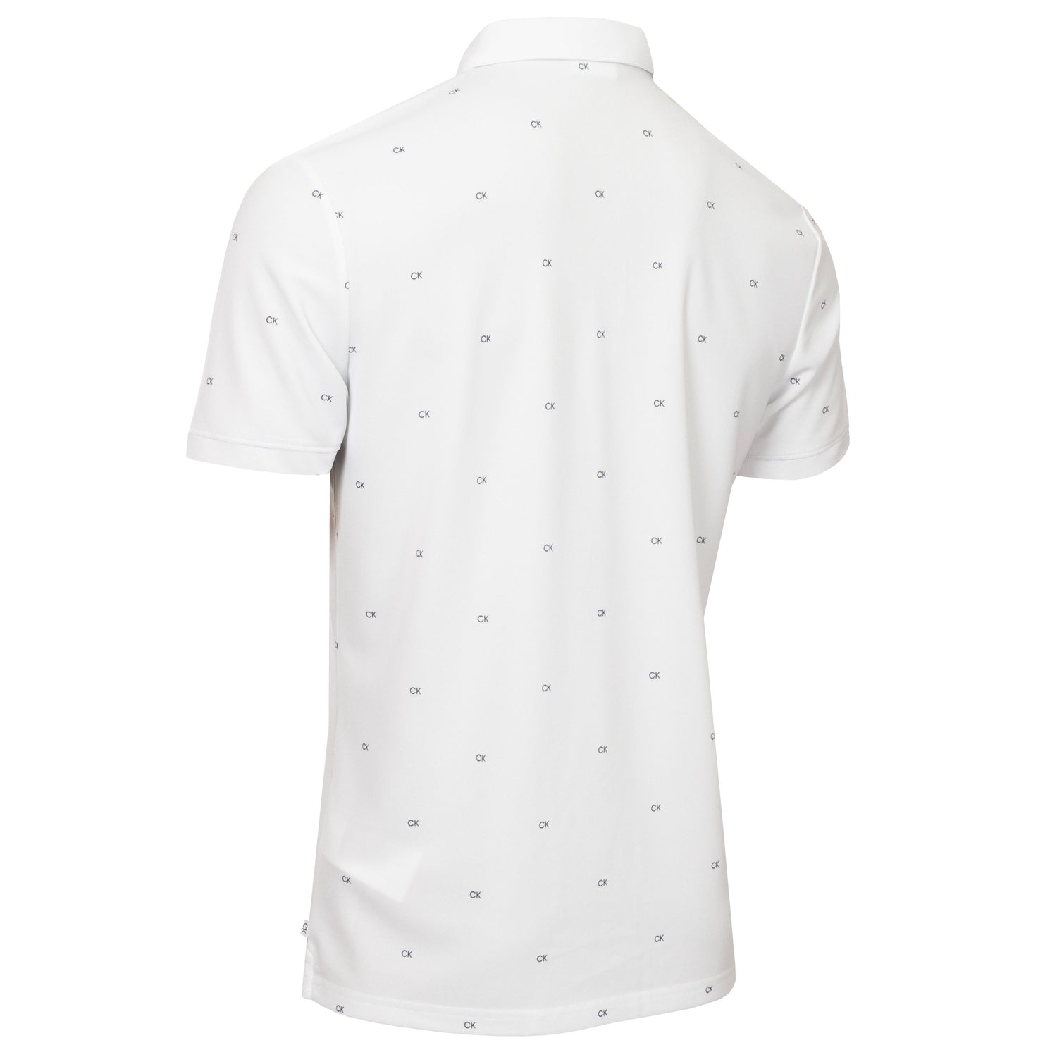 Calvin Klein Golf Monogram Polo Shirt CKMS24882 White   