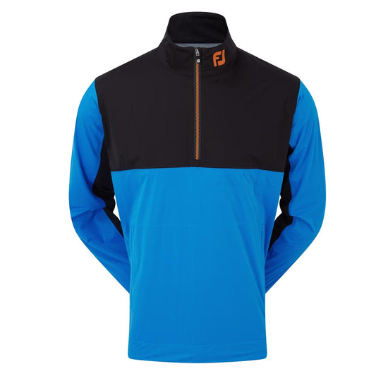 Footjoy Golf HydroKnit 1/2 Zip Waterproof Jacket Saphire/ Black / Orange 88804 S 