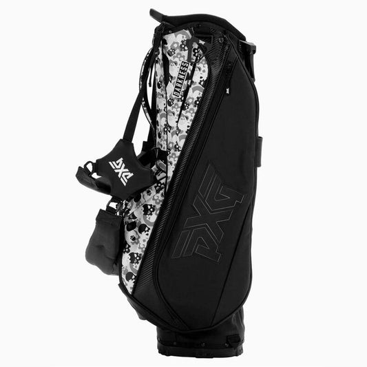 PXG Golf Darkness Skull Camo Carry Stand Bag Black / White Camo