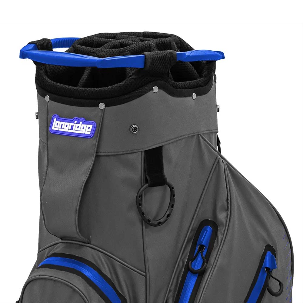 Longridge Aqua 2 Waterproof Golf Cart Bag - Grey / Blue