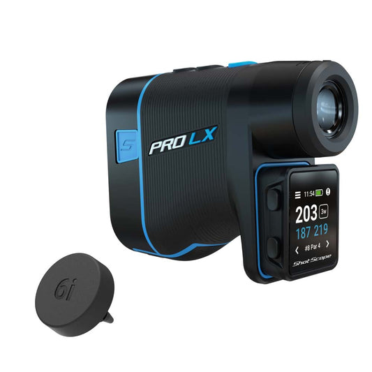 Shotscope Pro LX+ Golf Laser Rangefinder - 2023 Model Blue  