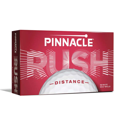 Pinnacle Rush Distance Golf Balls - 15 Ball Pack White  