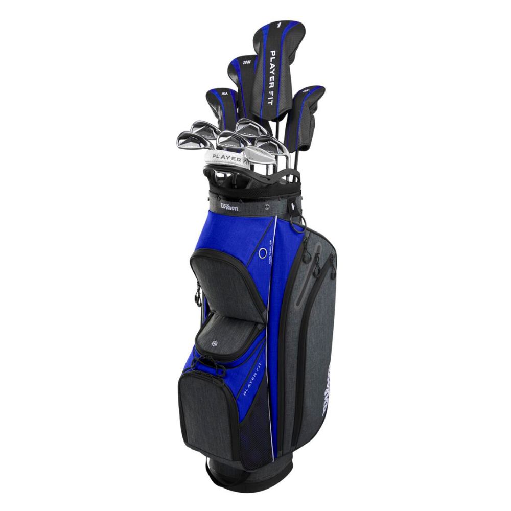 Wilson Golf Player Fit Mens Graphite Golf Package Set - Cart Bag Standard Right Hand Regular Flex