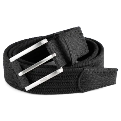 PUMA Stretch Weave Golf Belt 2026 - Black Black S/M