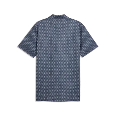 PUMA MATTR Scallop Men's Golf Polo Shirt 2026 - Deep Navy / White Glow
