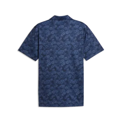 PUMA Pure 2.0 Floral Men's Golf Polo Shirt 2026 - Deep Navy