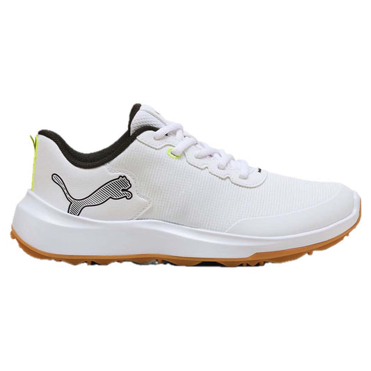 Puma Gruve Sport Junior Golf Shoes - 313012-02 PUMA White-PUMA Black-Yellow Alert 3