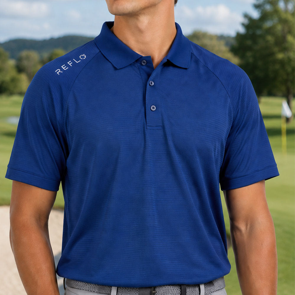 Reflo Mira Short Sleeve Golf Polo Shirt - Diver Navy