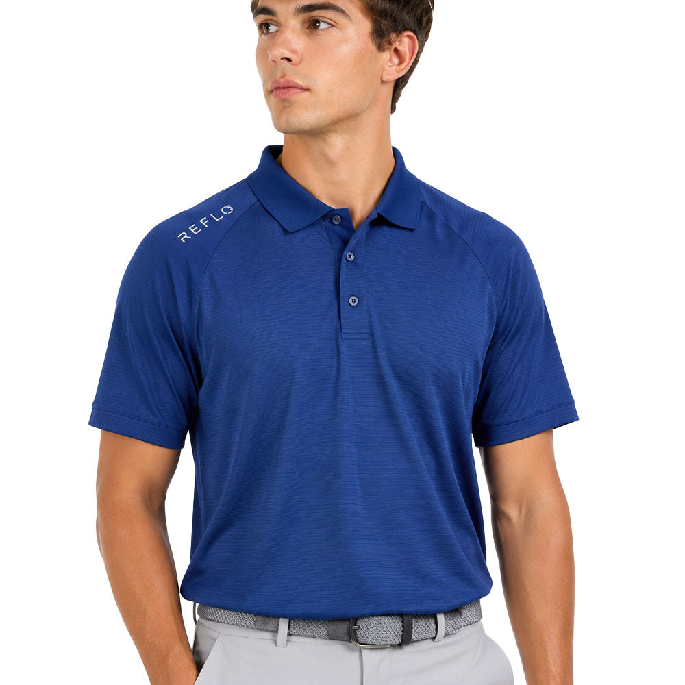 Reflo Mira Short Sleeve Golf Polo Shirt - Diver Navy
