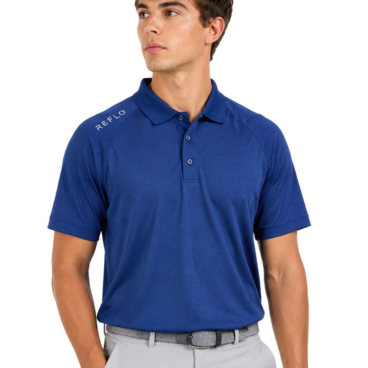 Reflo Mira Short Sleeve Golf Polo Shirt - Diver Navy