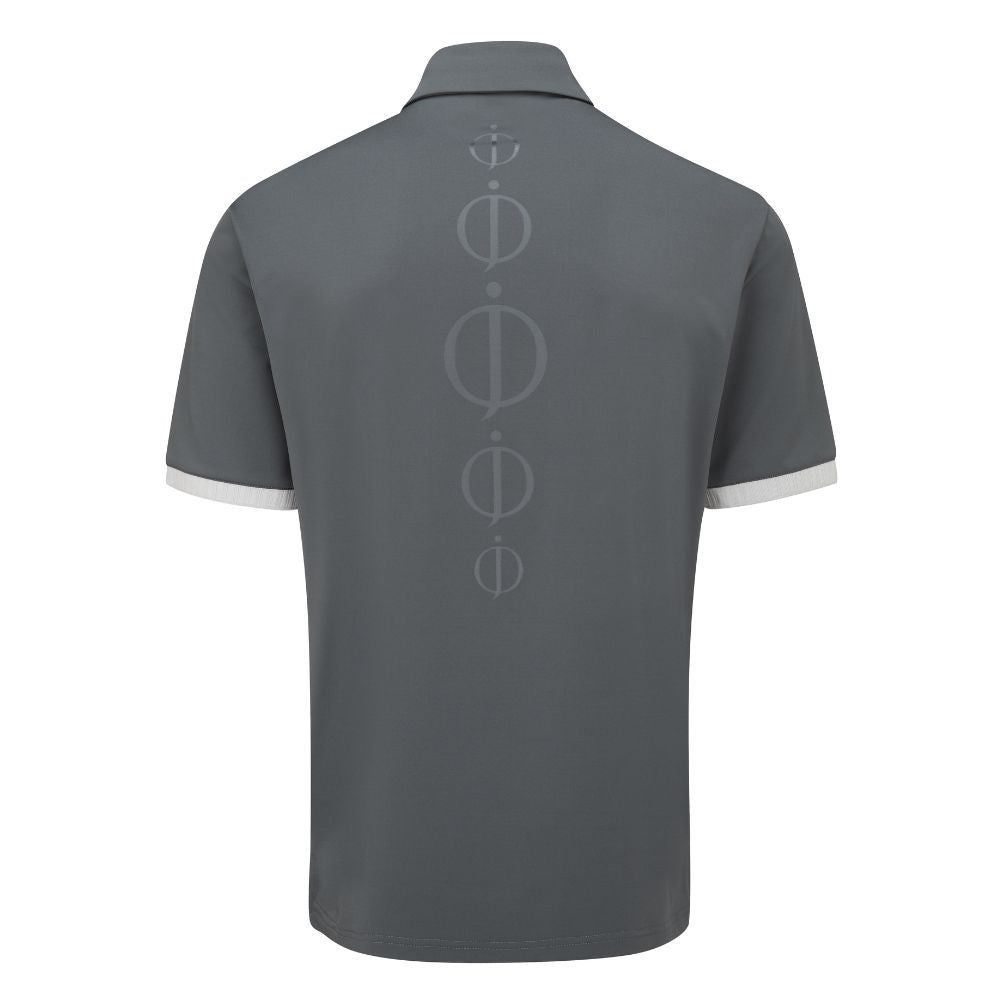 Oscar Jacobson Riviera Tour Golf Polo Shirt 2024 - Pewter   