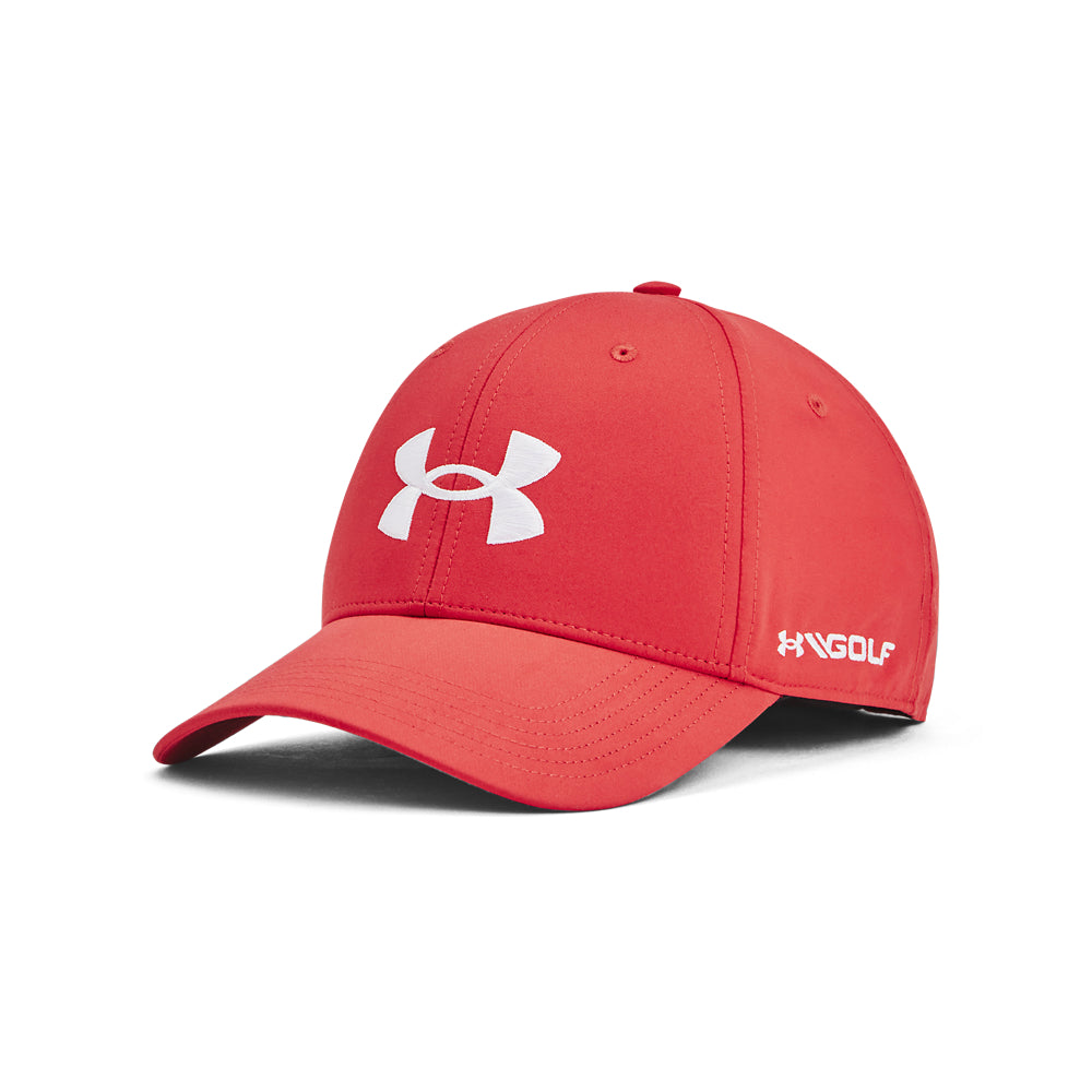 Under Armour Golf 96 Adjustable Cap 1361547-814 Red Solstice / White 814 OSFA 