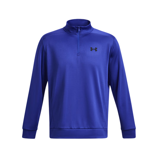 Under Armour Fleece 1/4 Zip Pullover Top 1373358-400 Team Royal/Black 400 M 