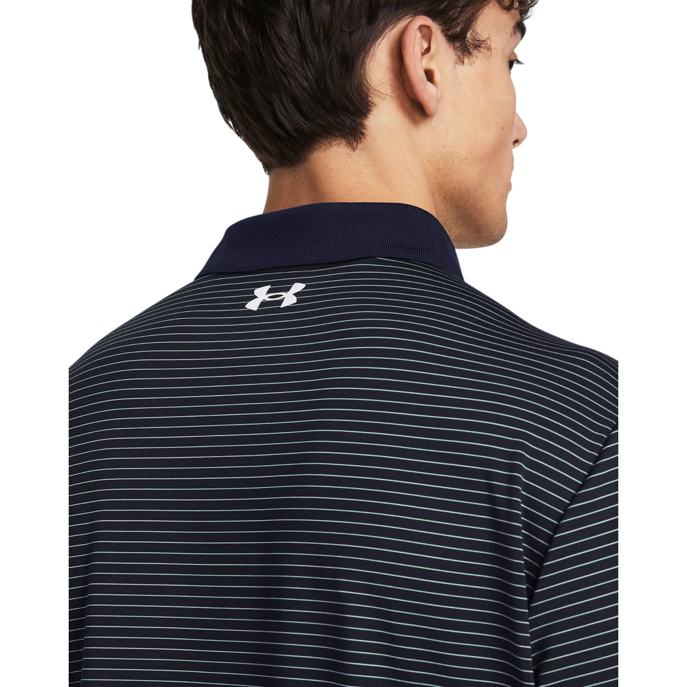 Under Armour Performance 3.0 Stripe Golf Polo Shirt 1377376-415   