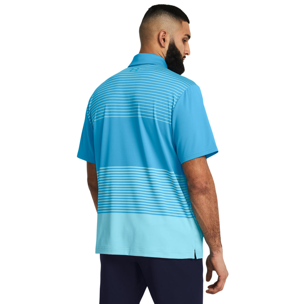 Under Armour Playoff Stripe Golf Polo Shirt 1378676-419