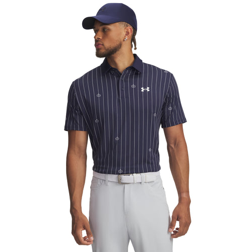 Under Armour UA Playoff 3.0 Golf Polo Shirt 2025 - 1378677-426 Midnight Navy / White / Midnight Navy 426 M