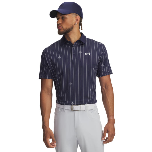 Under Armour UA Playoff 3.0 Golf Polo Shirt 2025 - 1378677-426 Midnight Navy / White / Midnight Navy 426 M