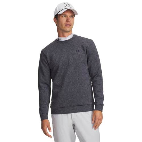 Under Armour Drive Midlayer Crew Mens Golf Top 2025 - 1387122-410 Midnight Navy / Midnight Navy 410 M