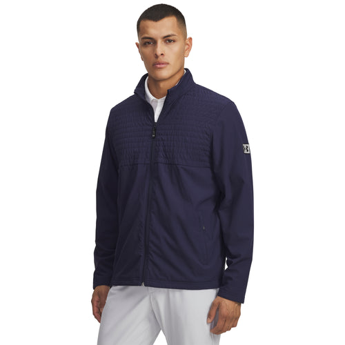 Under Armour Drive Pro Full Zip Mens Golf Jacket 2025 - 6005669-410 Midnight Navy / Black 410 M