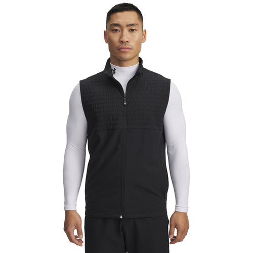 Under Armour Drive Pro Mens Golf Vest 2025 - 6005670-005 Black / Black 005 M