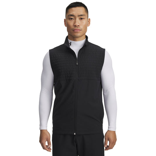 Under Armour Drive Pro Mens Golf Vest 2025 - 6005670-005 Black / Black 005 M