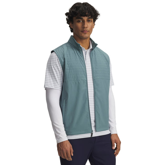 Under Armour Drive Pro Mens Golf Vest 2025 - 6005670-587 Jasper Blue / Black 587 M