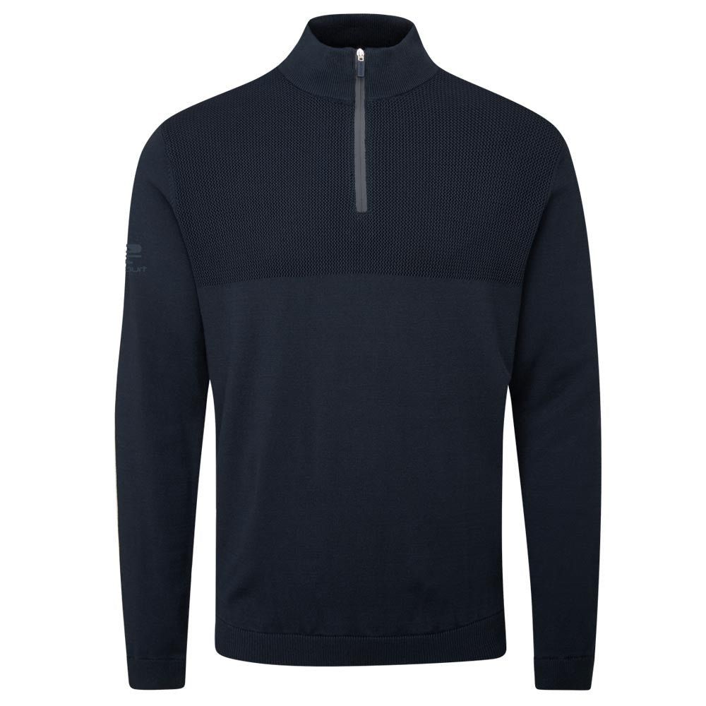 Stuburt Tawny Golf Zip Neck Sweater French Navy M 