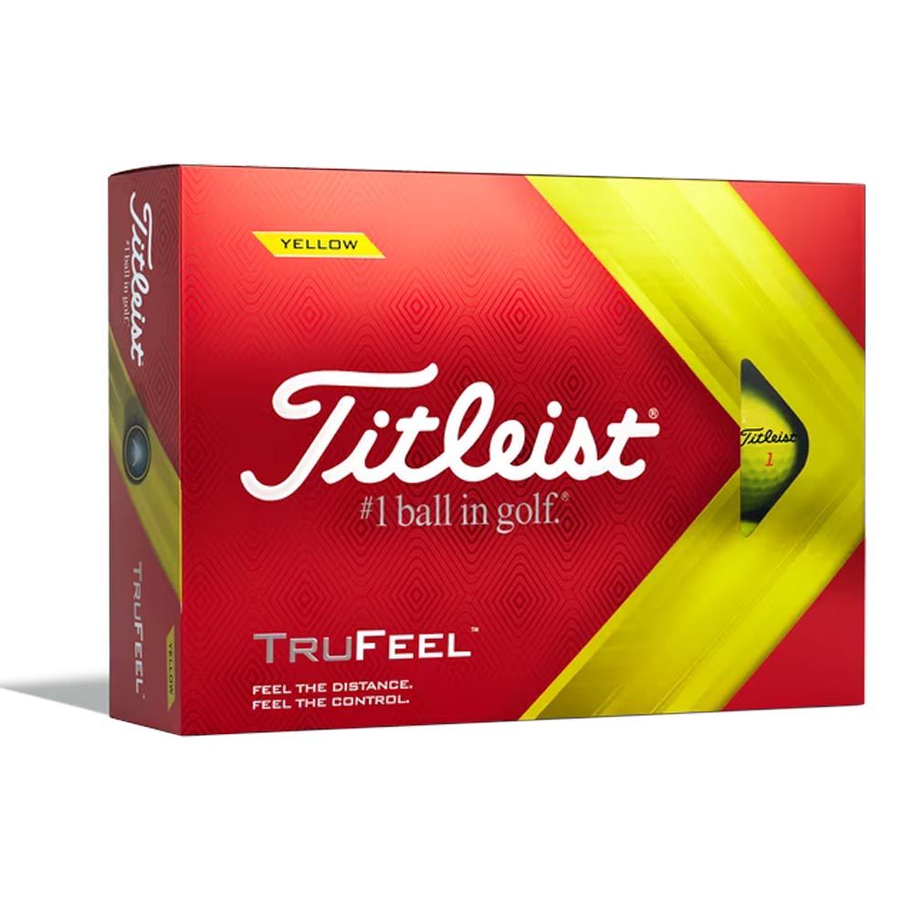 Titleist Trufeel Golf Balls 2023 Yellow  