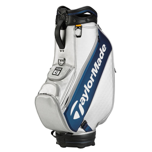 TaylorMade Golf Players Tour Staff Staff Bag 2024 Silver/Blue  