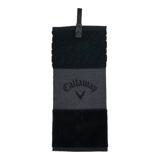 Callaway Golf Tri Fold Towel - Black Black
