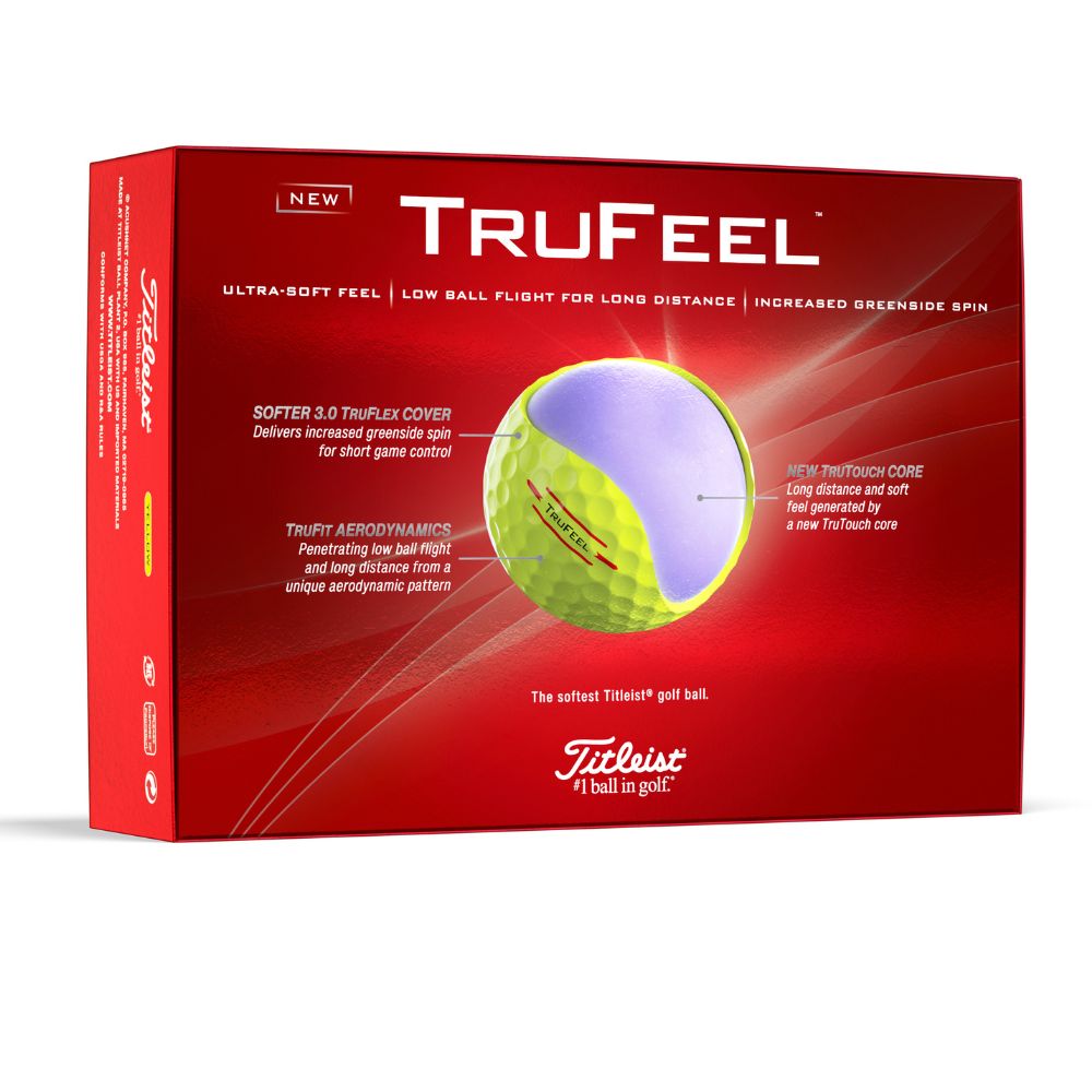 Titleist Trufeel Golf Balls 2024 - Yellow   