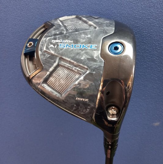 Callaway Golf Paradym Ai Smoke MAX Driver Mens Right Hand 9 X Flex Ex Demo