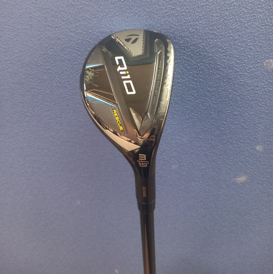 TaylorMade Qi10 Rescue Hybrid Mens Right Hand No3 Stiff Flex Pre Owned