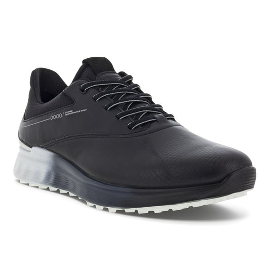 Ecco Golf S Three Goretex Mens Spikeless Golf Shoes 102944 Black Concrete 55433 EU41 UK7/7.5 