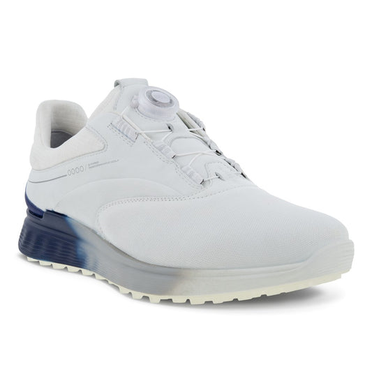 Ecco Biom S Three BOA Goretex Spikeless Golf Shoes 102954 White/Blue Depths/ Bright White 60616 EU41 UK7/7.5 