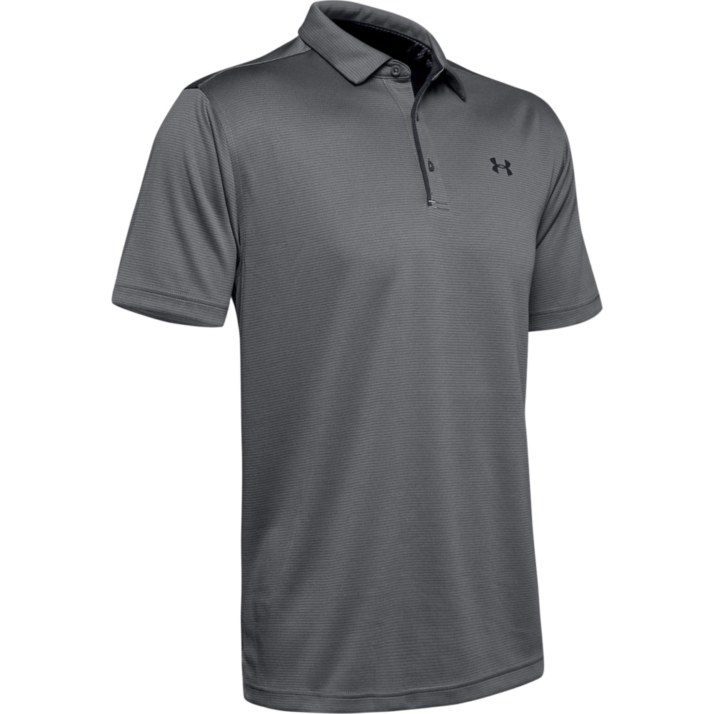 Under Armour Tech Golf Polo Shirt 1290140 Graphite 040 M 