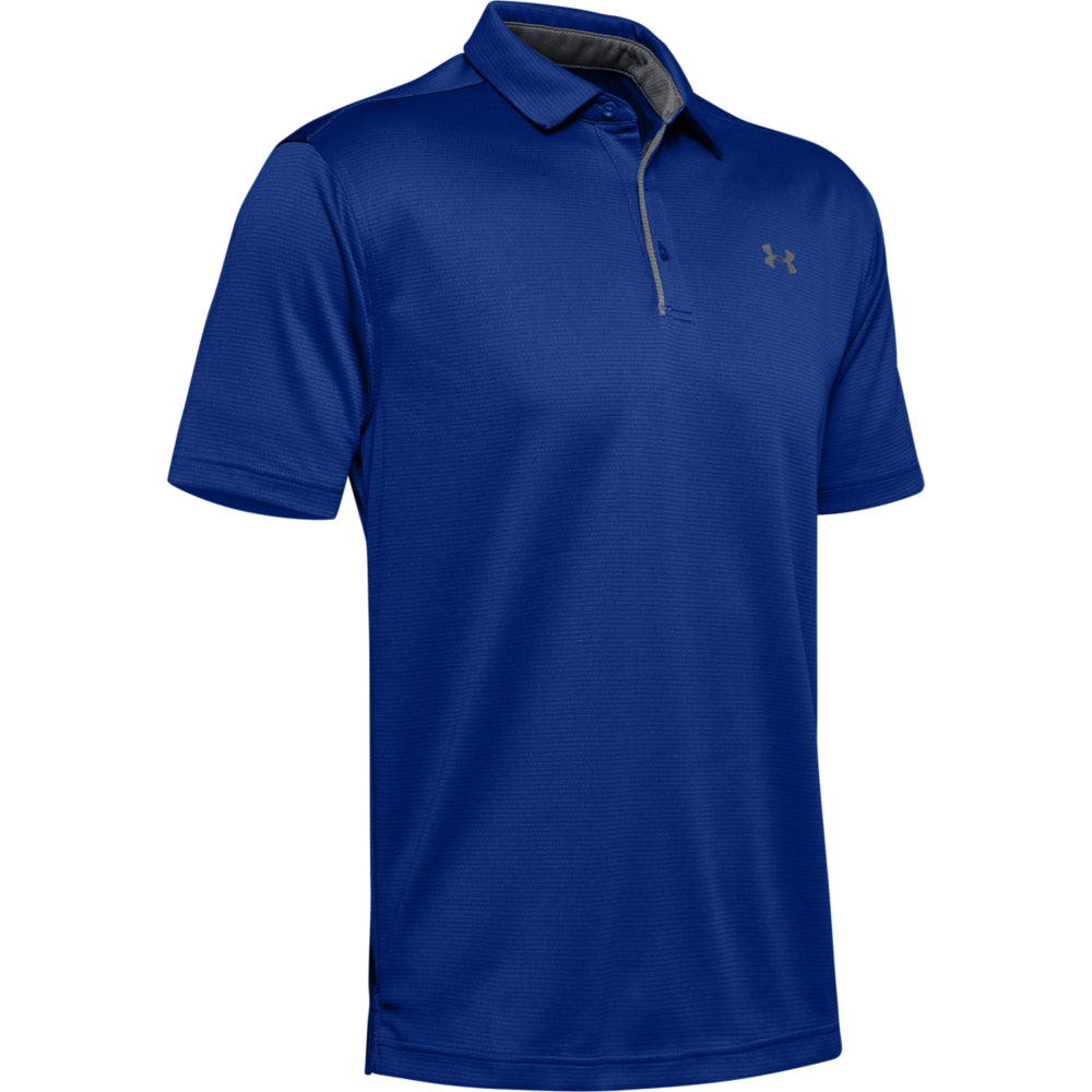 Under Armour Tech Golf Polo Shirt 1290140 Royal Blue 400 M 
