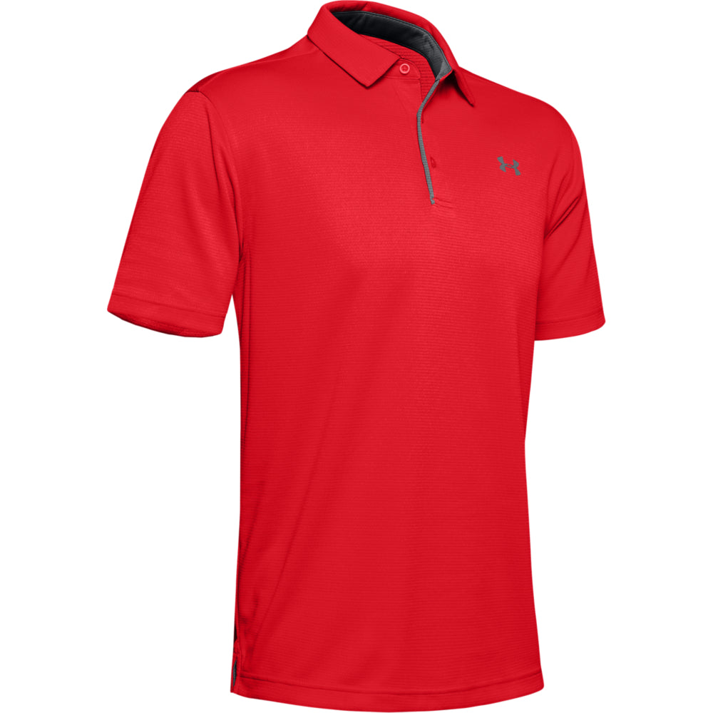 Under Armour Tech Golf Polo Shirt 1290140 Red 600 M 