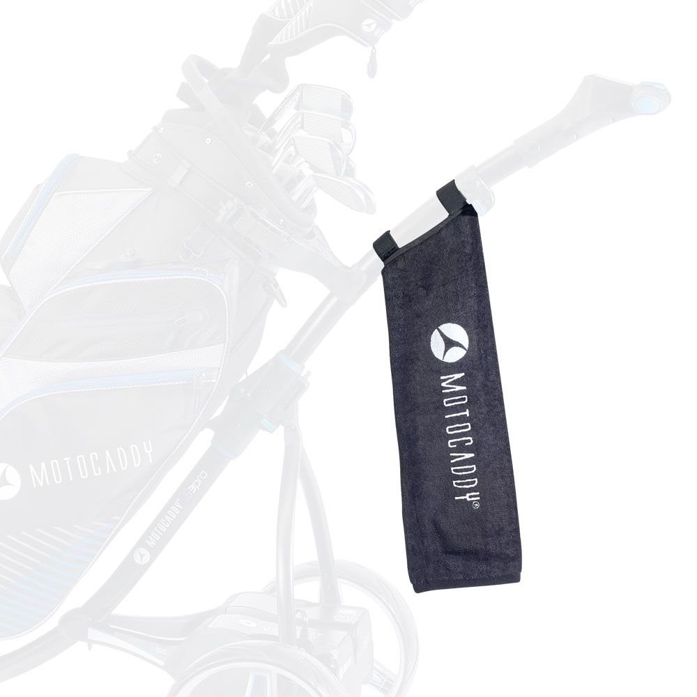 Motocaddy Deluxe Golf Towel Black/White  