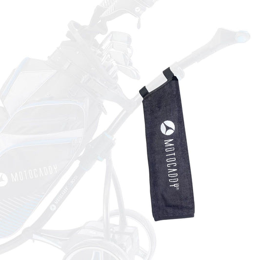 Motocaddy Deluxe Golf Towel Black/White