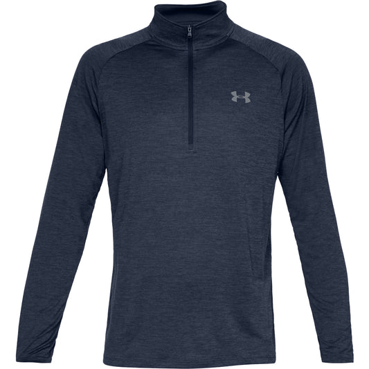 Under Armour Golf Tech 2.0 1/2 Zip Pullover Top 1328495 Academy / Steel 409 M