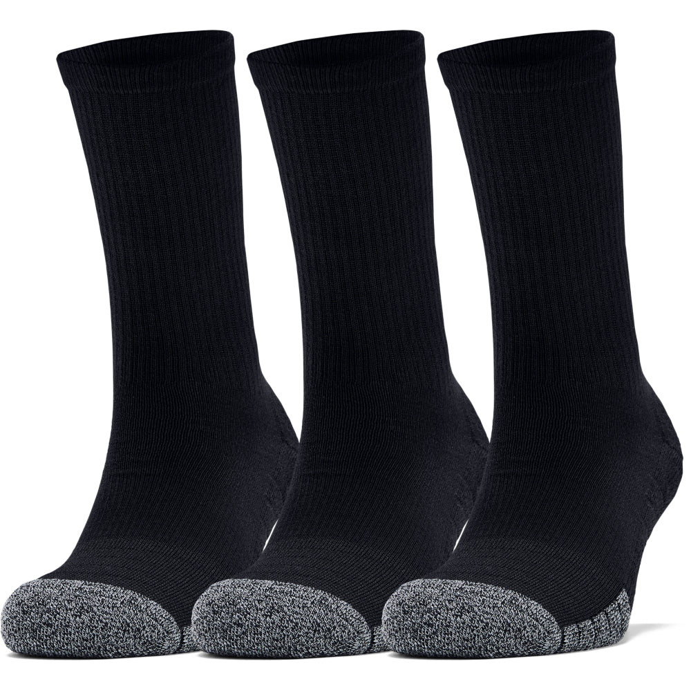 Under Armour Heatgear Crew Golf Socks 3 Pack 1346751 Black 001 L 
