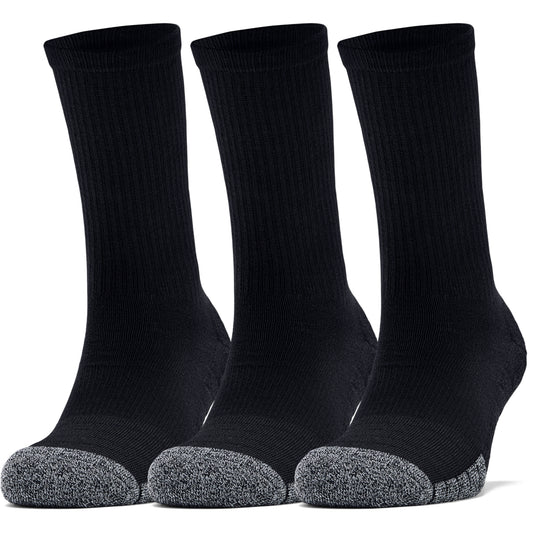Under Armour Heatgear Crew Golf Socks 3 Pack 1346751 Black 001 M