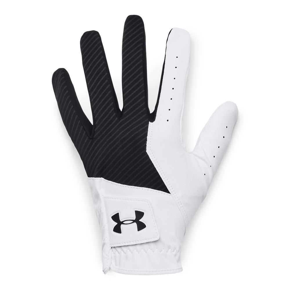 Under Armour Medal All Weather Golf Glove 1349705 Black / White / Black 001 S Left hand (Right Handed Golfer)