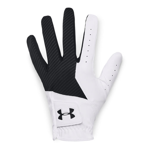 Under Armour Medal All Weather Golf Glove - 1349705 Black / White / Black 001 S Left hand (Right Handed Golfer)