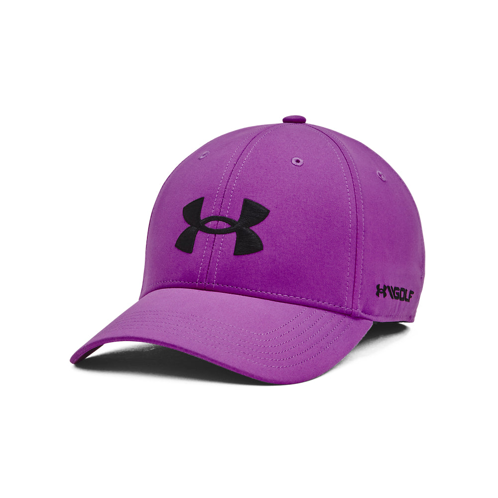 Under Armour Golf 96 Adjustable Golf Cap 1361547 Mega Megenta / Black 913